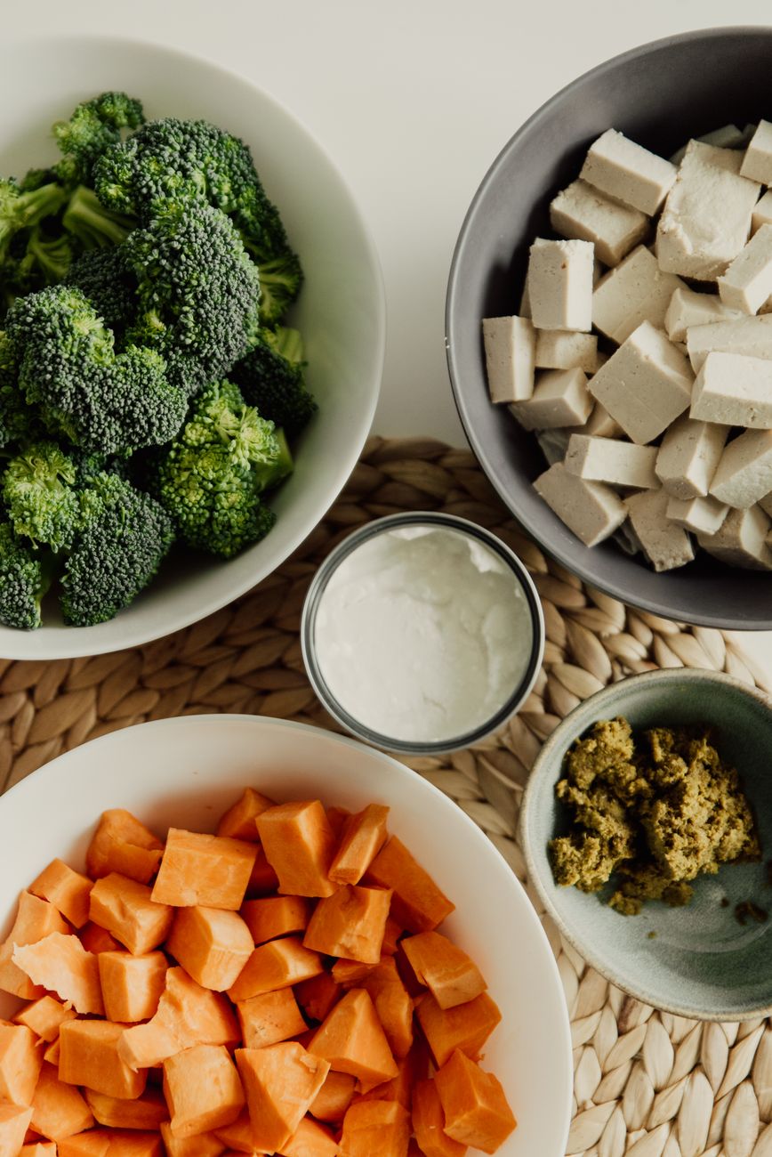 Fresh ingredients for metabolic balance meal prep